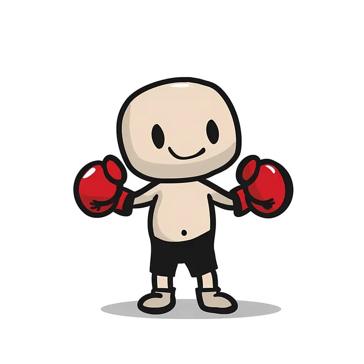 Cute Cartoon Boxing Character