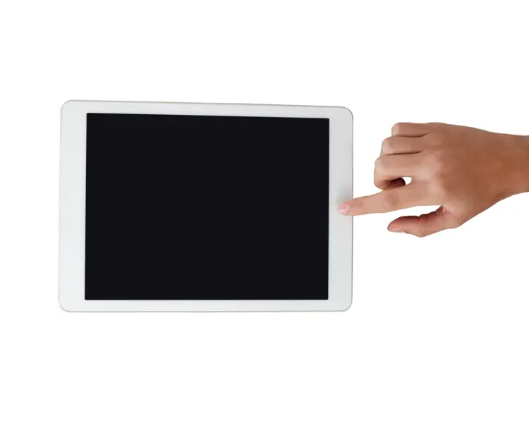 Hand Touching Tablet Screen