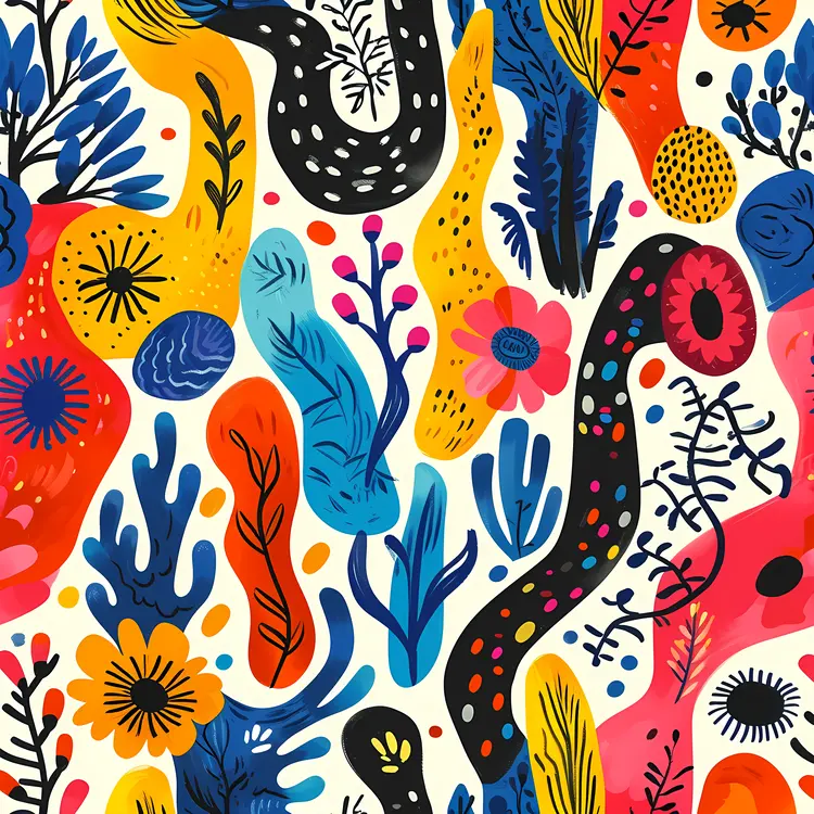 Colorful Abstract Shapes and Patterns