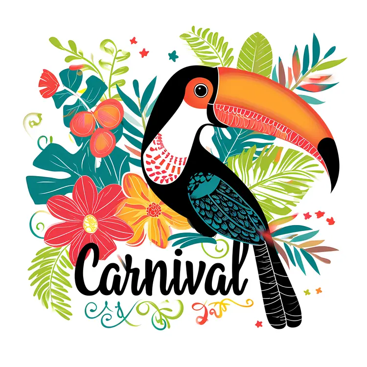 Decorative Toucan for Carnival