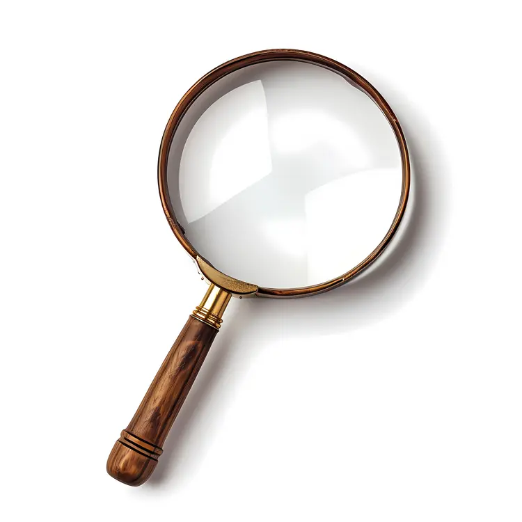 Classic Wooden Magnifying Glass