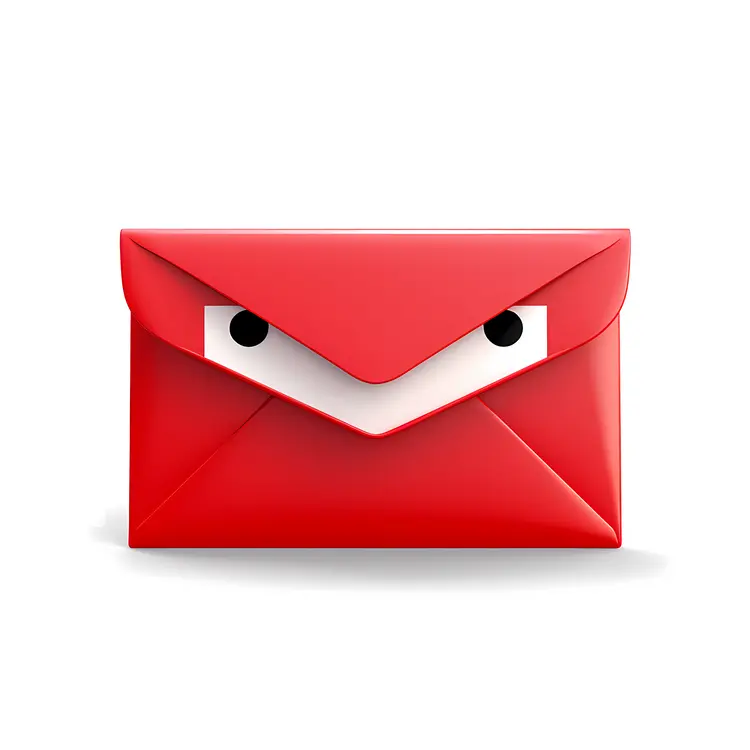 Red Envelope with Angry Face