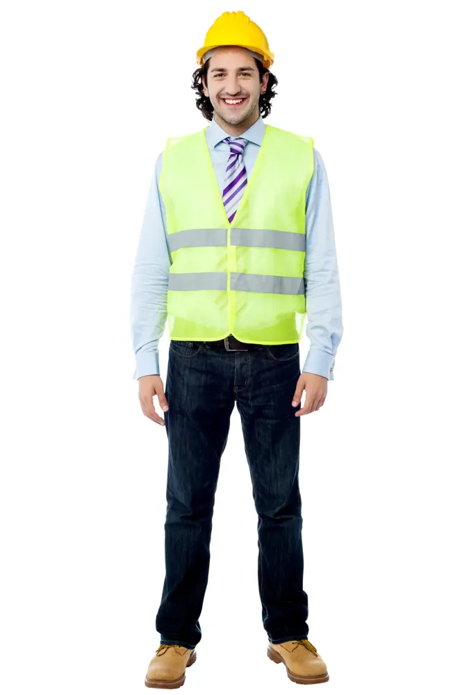 Construction Worker in Safety Vest