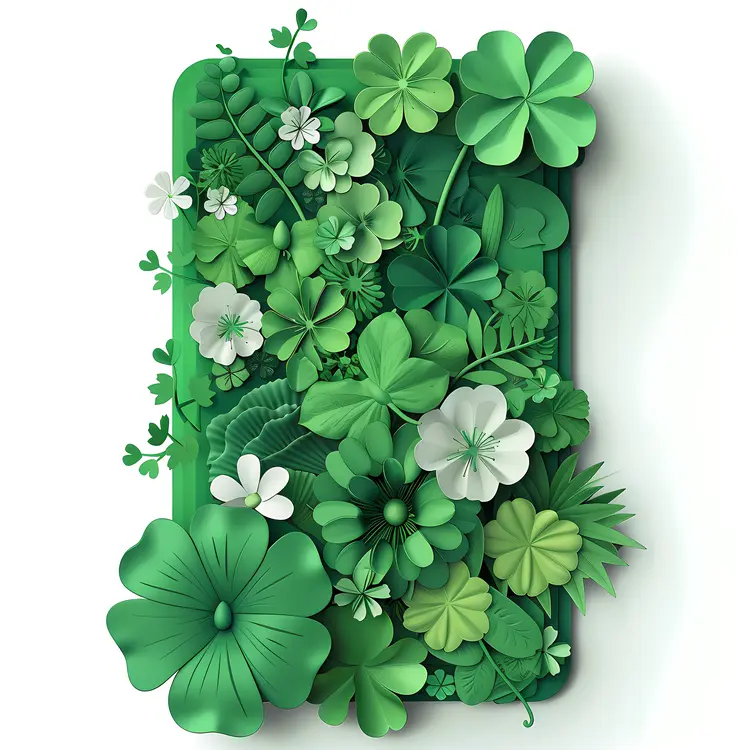 Green Clovers in Nature