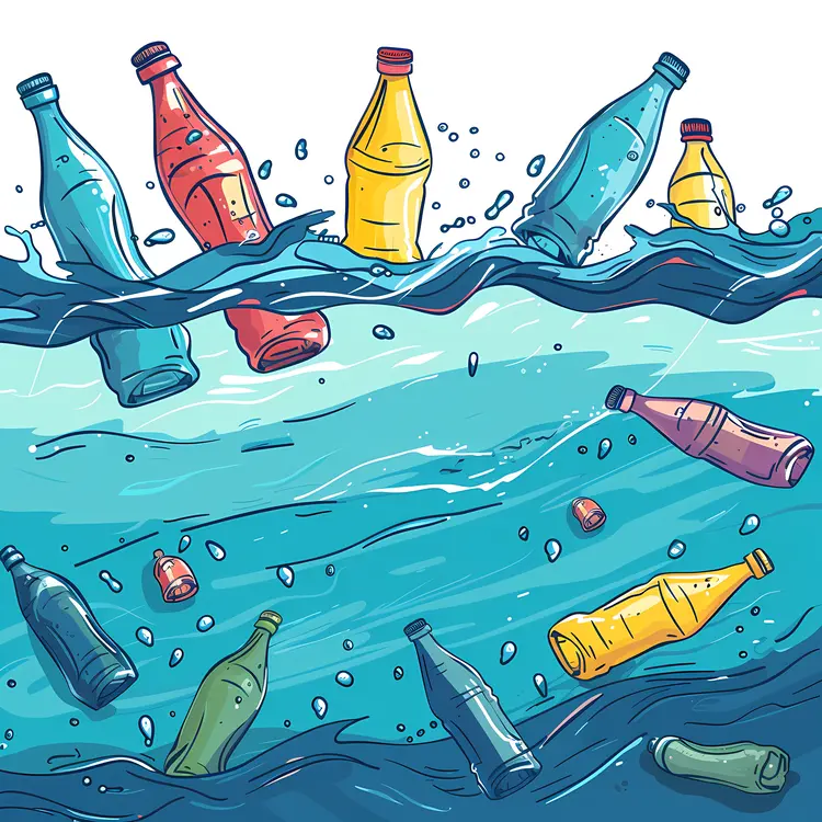 Plastic Bottles Polluting the Ocean