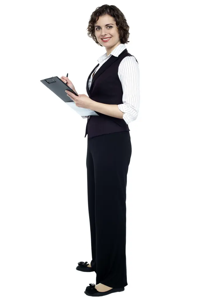 Professional Woman with Clipboard