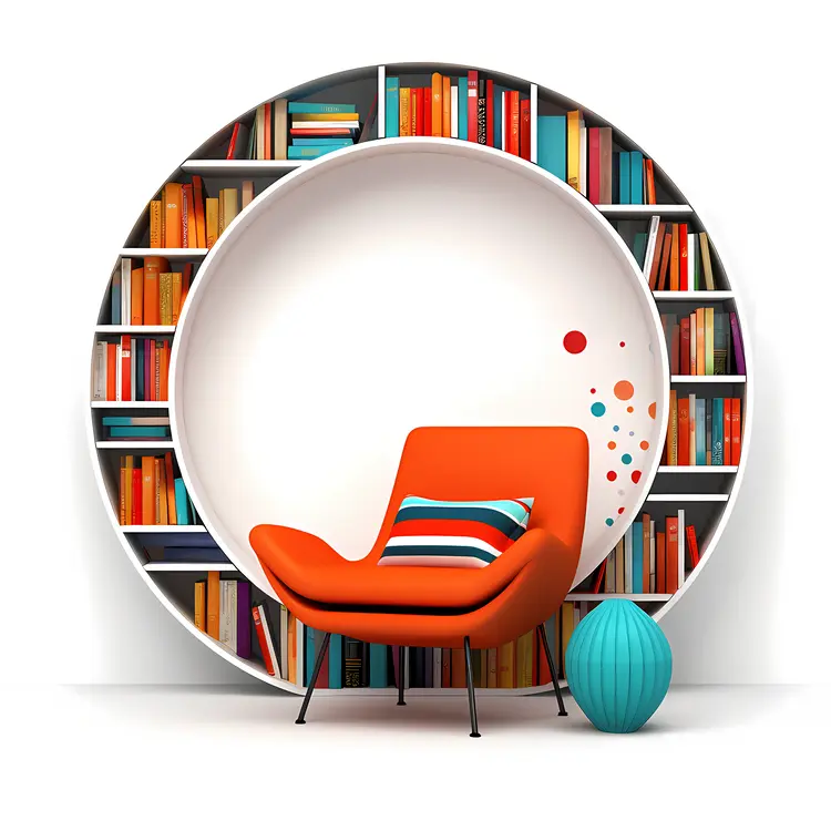 Modern Cozy Bookshelf Chair