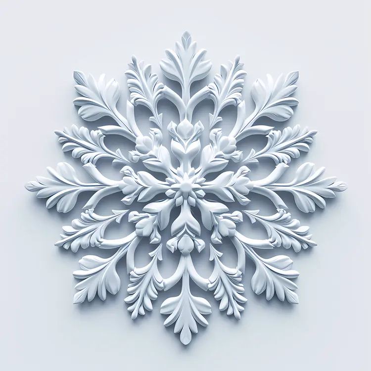 Detailed Snowflake Decoration for Christmas