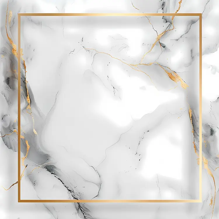 Elegant Gold Marble Frame