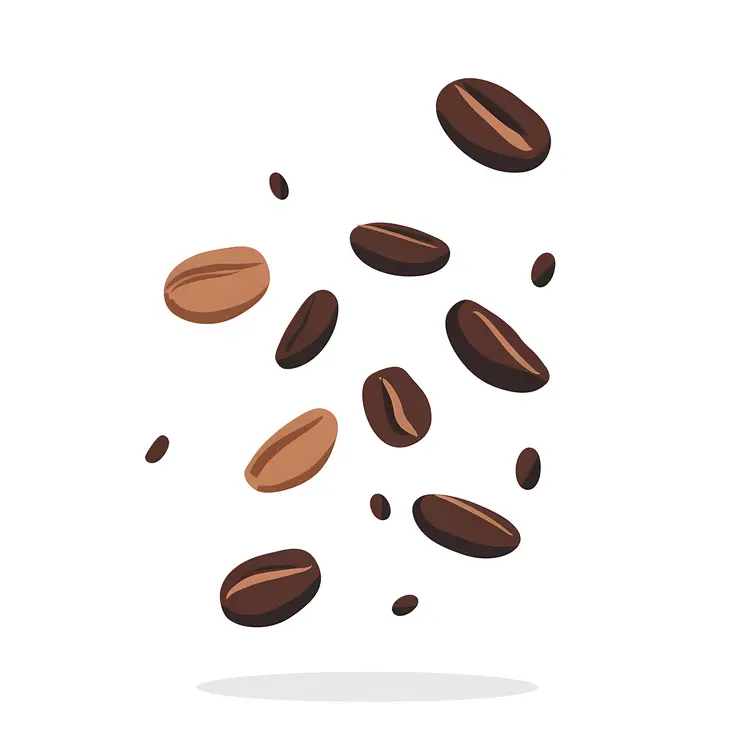 Brown Roasted Coffee Beans