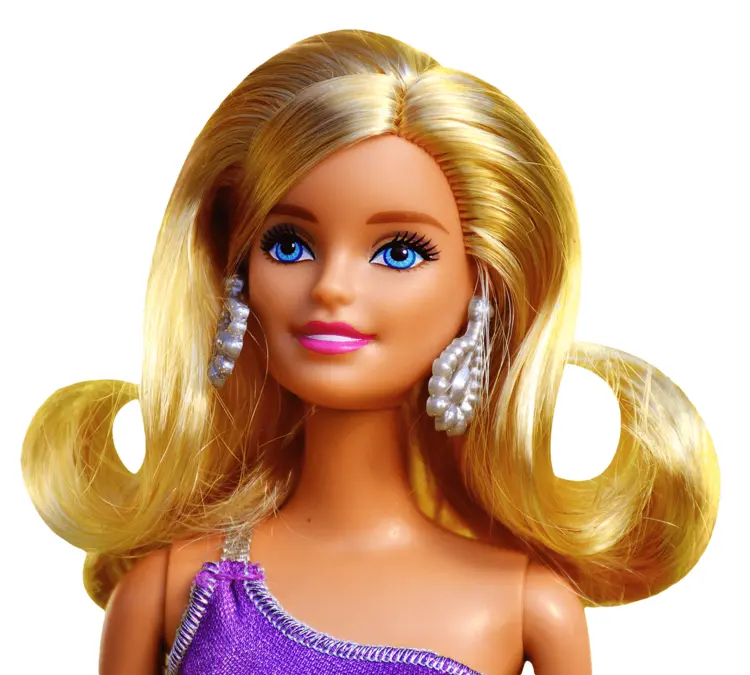 Blonde Doll with Earrings
