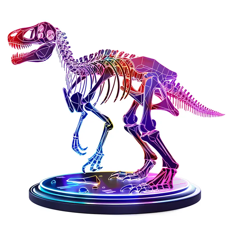 Illuminated Dinosaur Skeleton