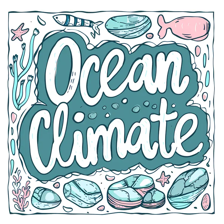 Ocean and Climate Illustration