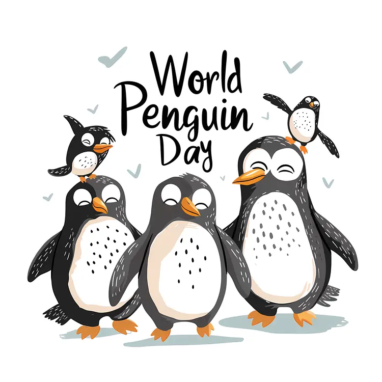 World Penguin Day with Cute Penguins