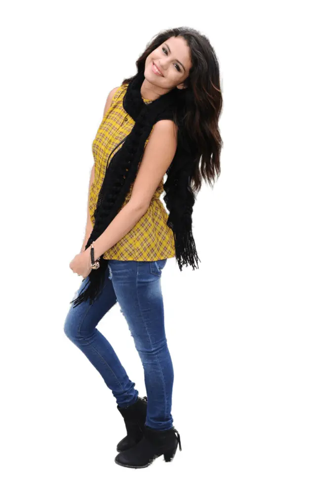 Stylish Woman in Yellow Outfit