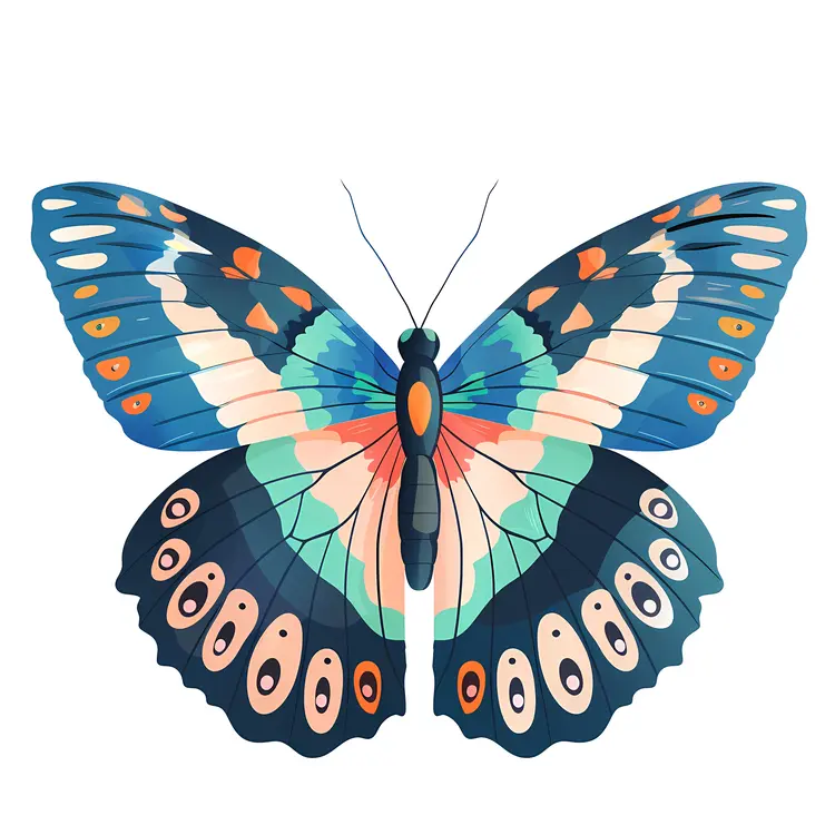 Vibrant Butterfly Illustration