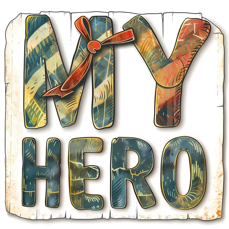 My Hero Text with Bow Tie