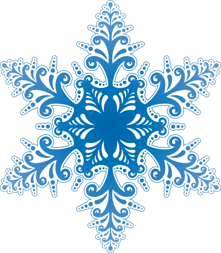 Blue Decorative Snowflake Decoration