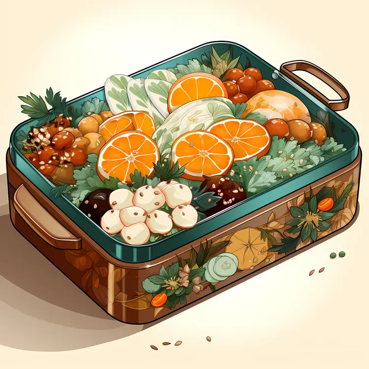 Vegetable Dish with Oranges and Herbs