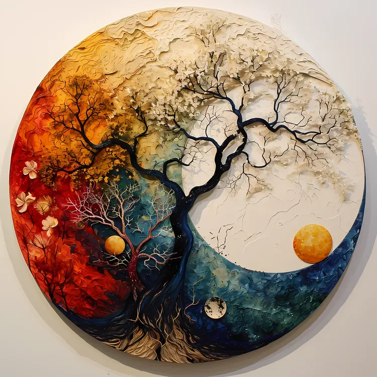 Yin Yang Tree of Seasons