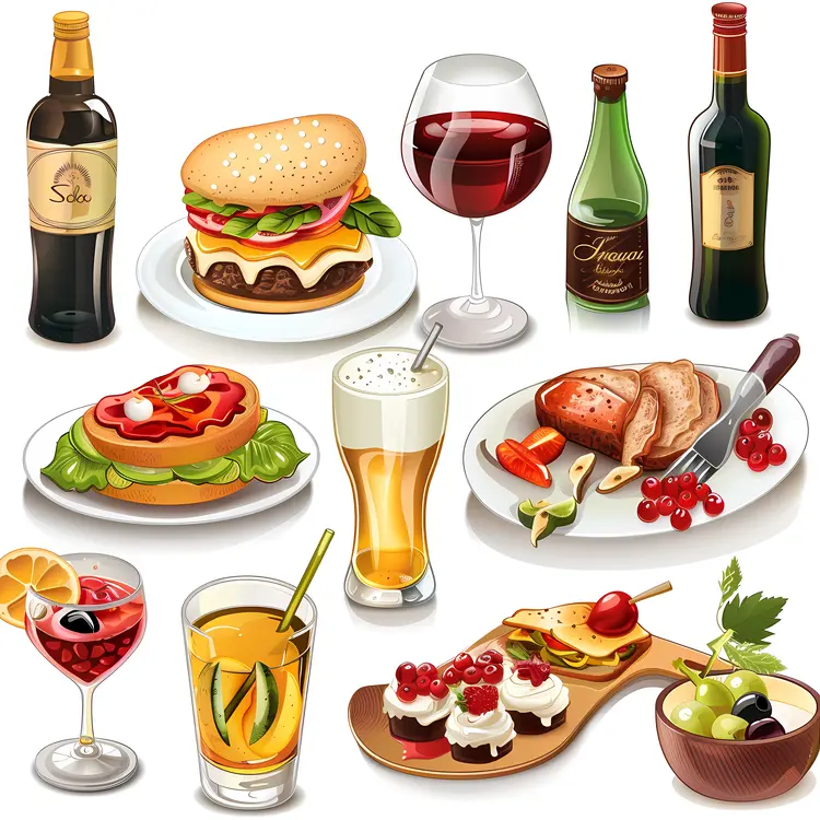 Delicious Food and Drinks