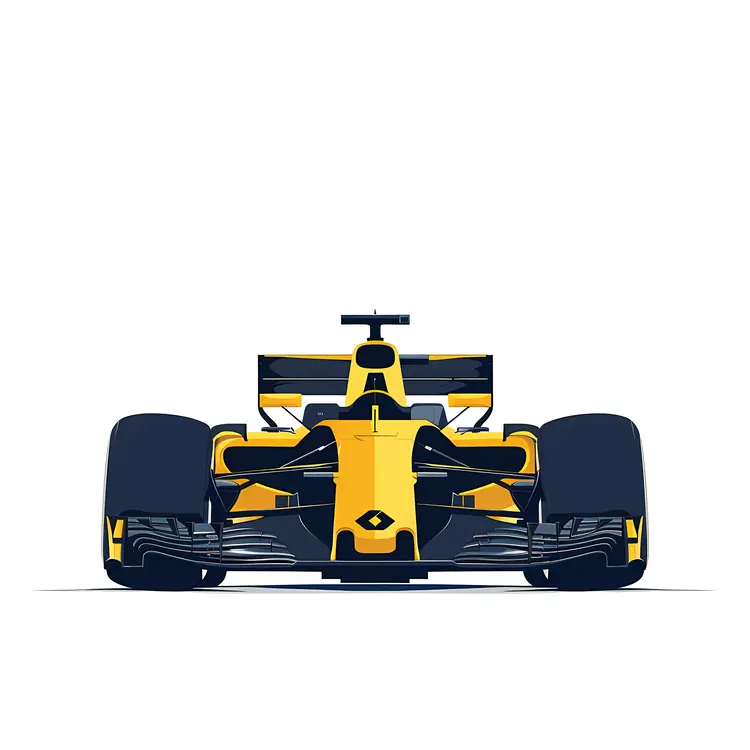 Yellow Formula 1 Racing Car