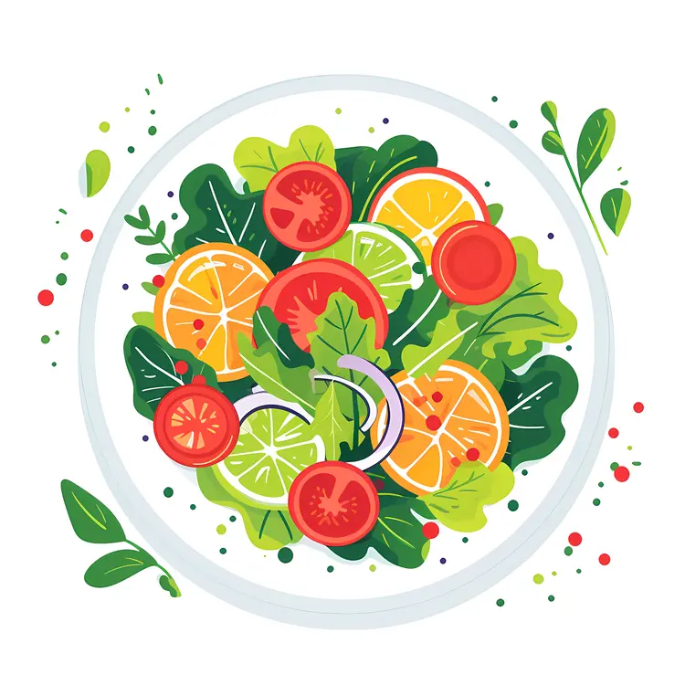 Healthy Salad with Fresh Vegetables