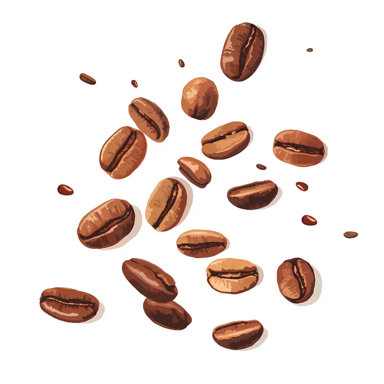 Roasted Brown Coffee Beans