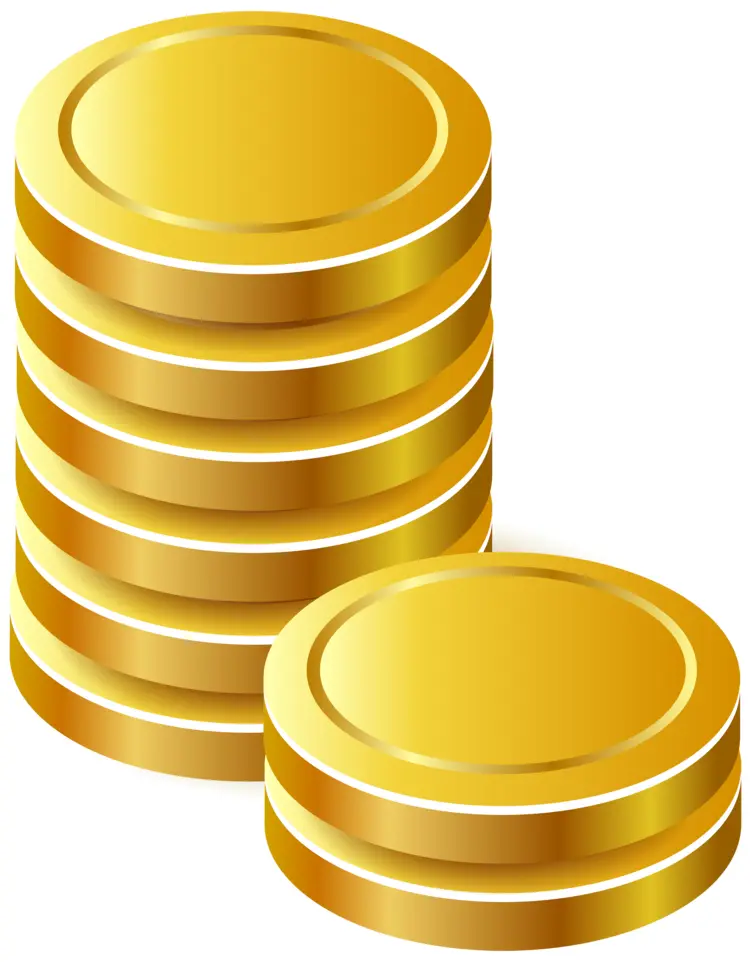 Stack of Shiny Gold Coins