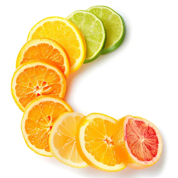 Vibrant Citrus Spiral