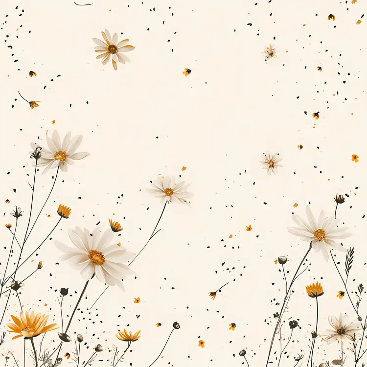 Elegant Yellow and White Flowers