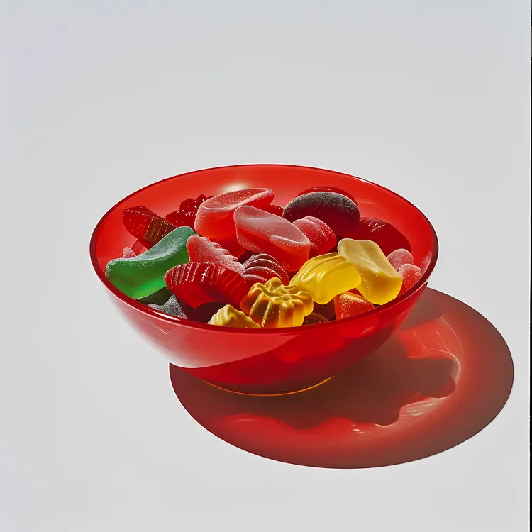 Colorful Bowl of Gummies