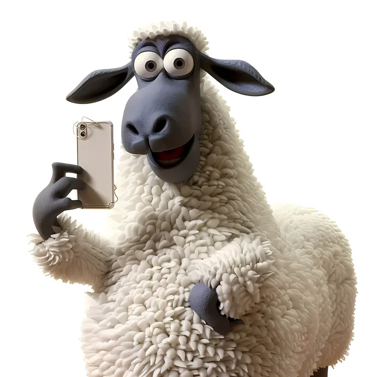 Sheep Taking a Selfie