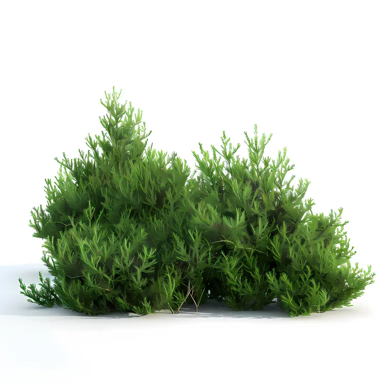 Green Bush with Dense Foliage