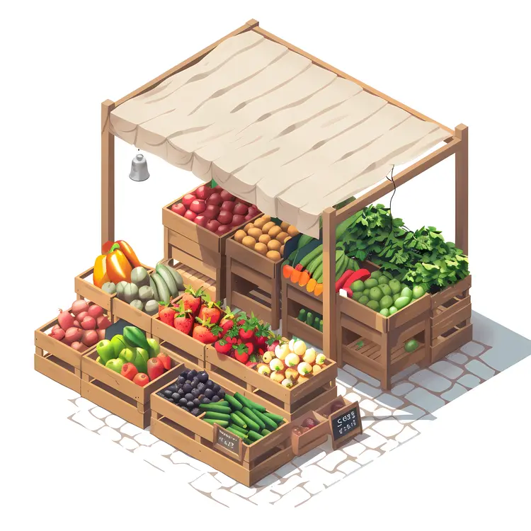 Outdoor Fruit and Vegetable Stand