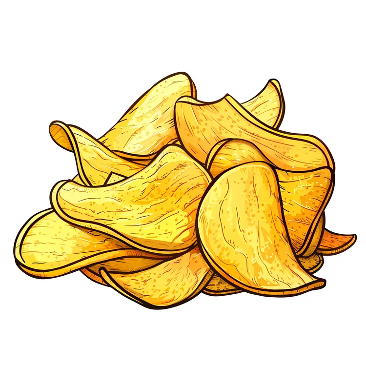 Crispy Golden Potato Chips