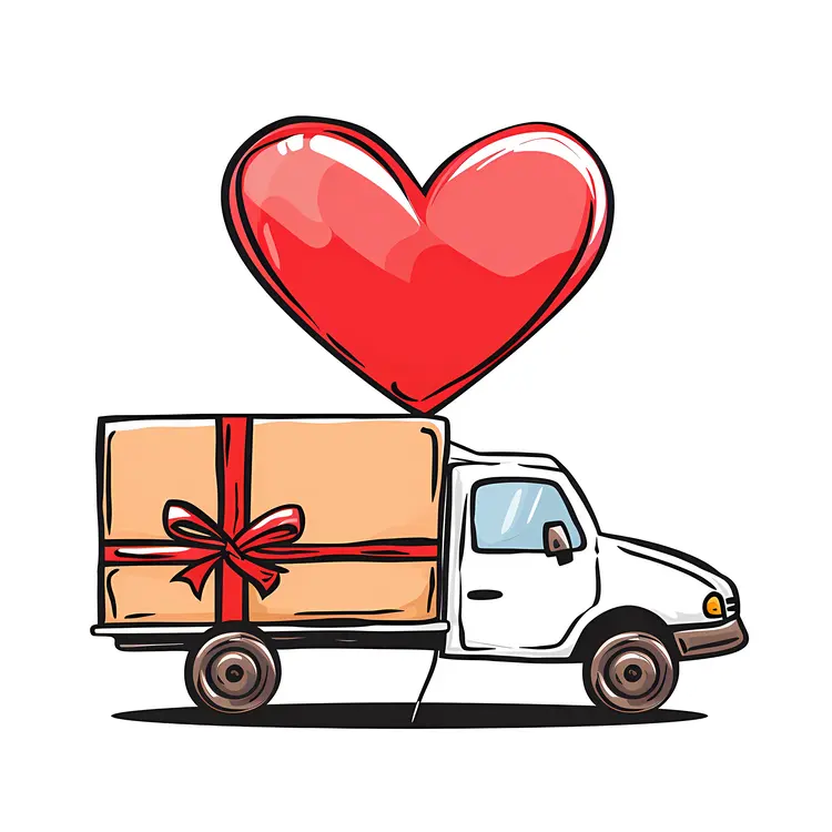 Gift Truck with Heart