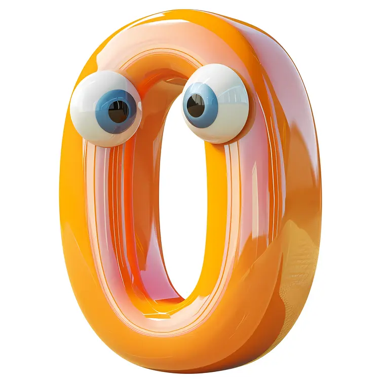 Orange Zero with Cartoon Eyes