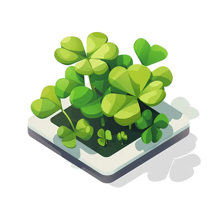 Shamrocks in a Pot