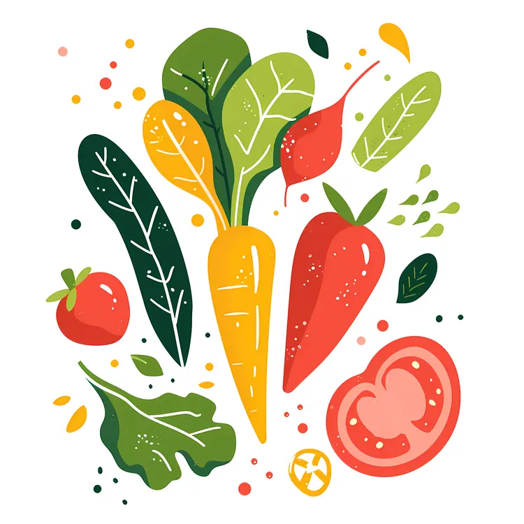Fresh Vegetables Illustration