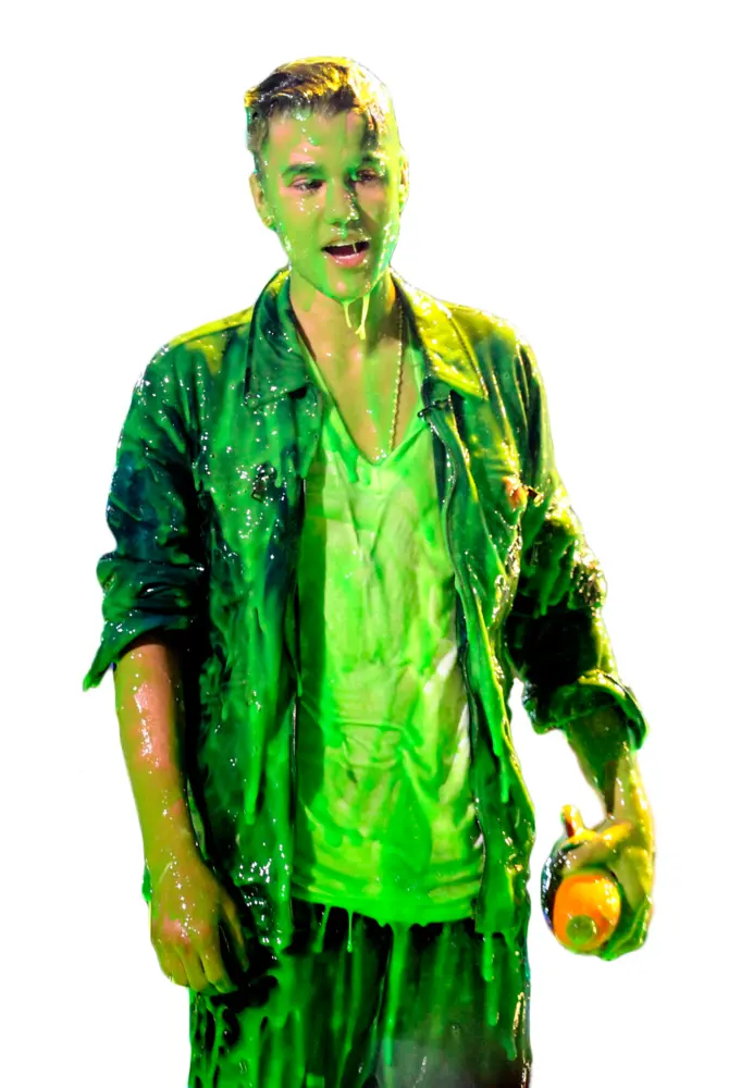 Person Covered in Green Slime
