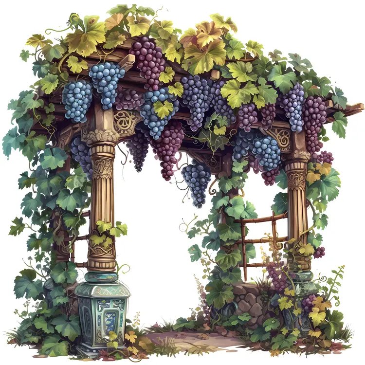 Decorative Grape Arbor
