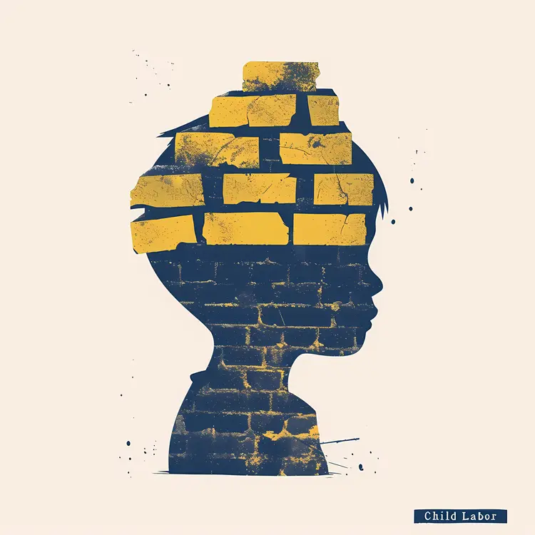 Child Labor Awareness Illustration