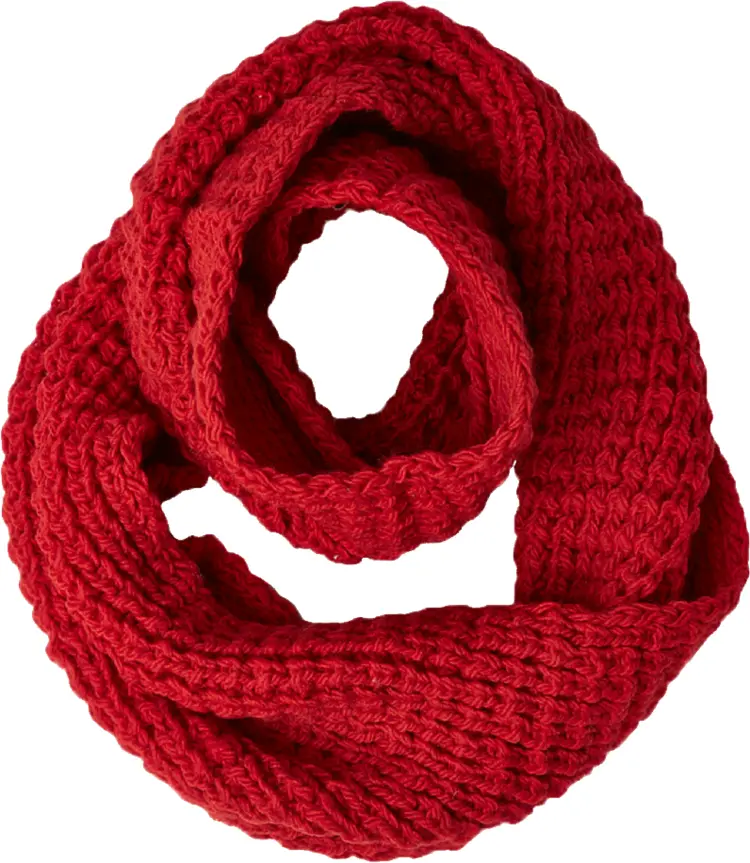 Cozy Red Knitted Scarf