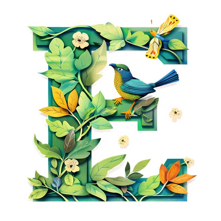 Leafy Letter E