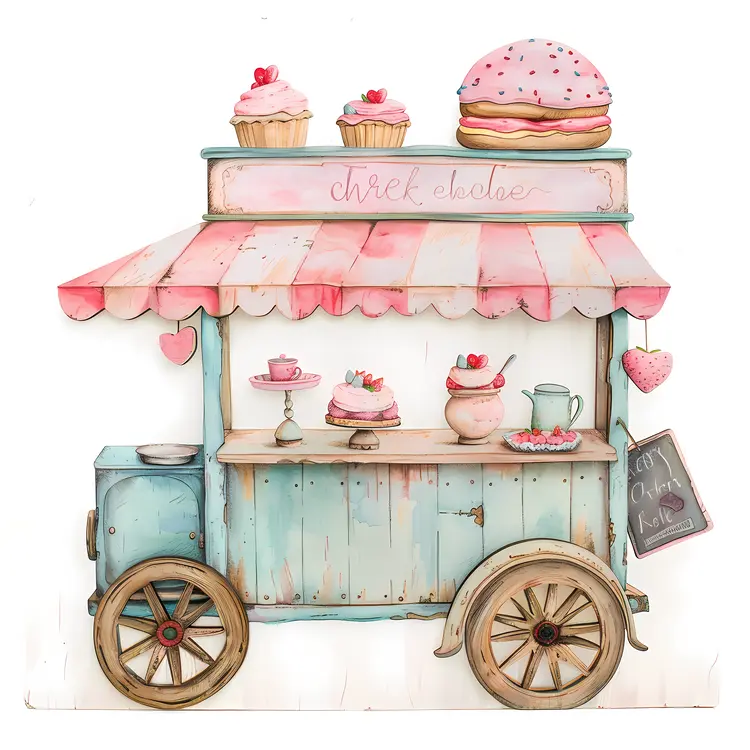 Cute Cupcake Cart