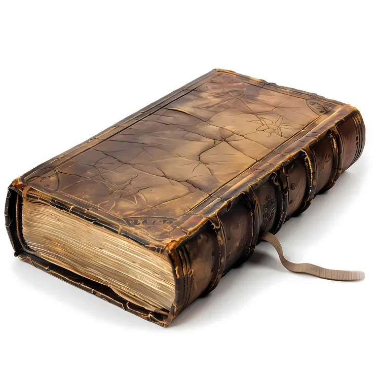 Antique Leather-Bound Book