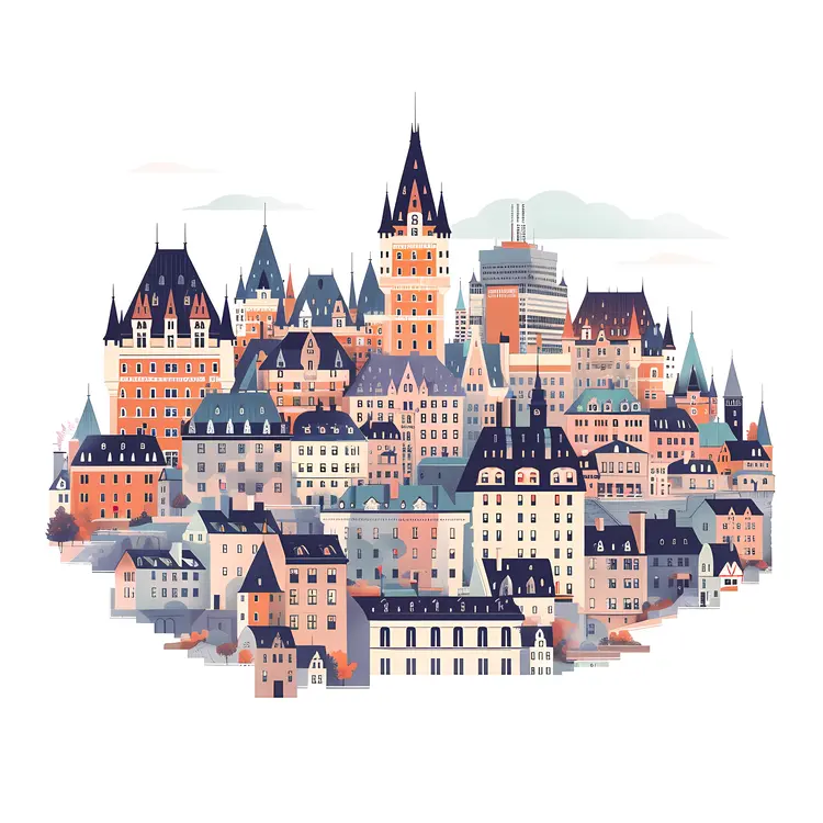 Colorful Cityscape Illustration