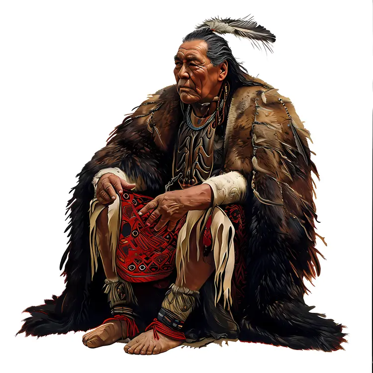 Elderly Man in Traditional Clothing
