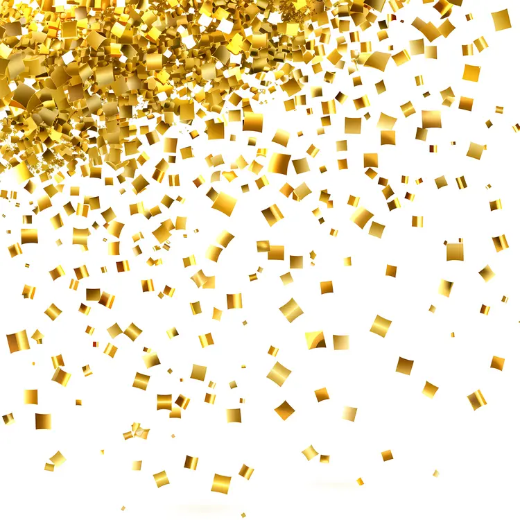 Gold Confetti for Celebrations